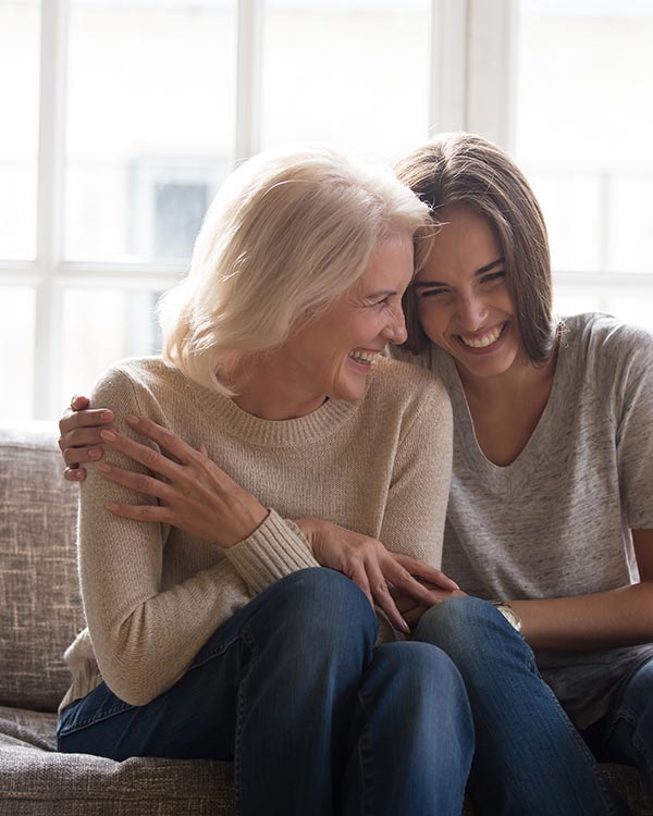 Happy Mother And Adult Daughter 