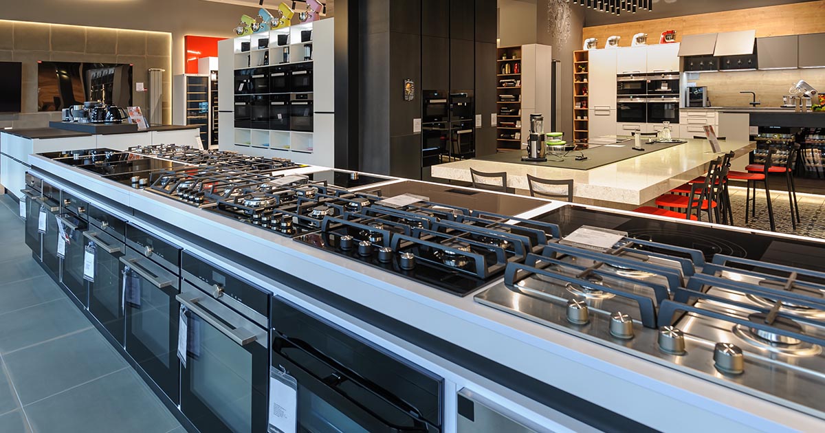 Propane stoves ovens showroom